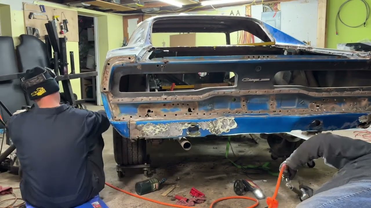 Part 4. Removing the rear valance and pushing tail section out on the Charger