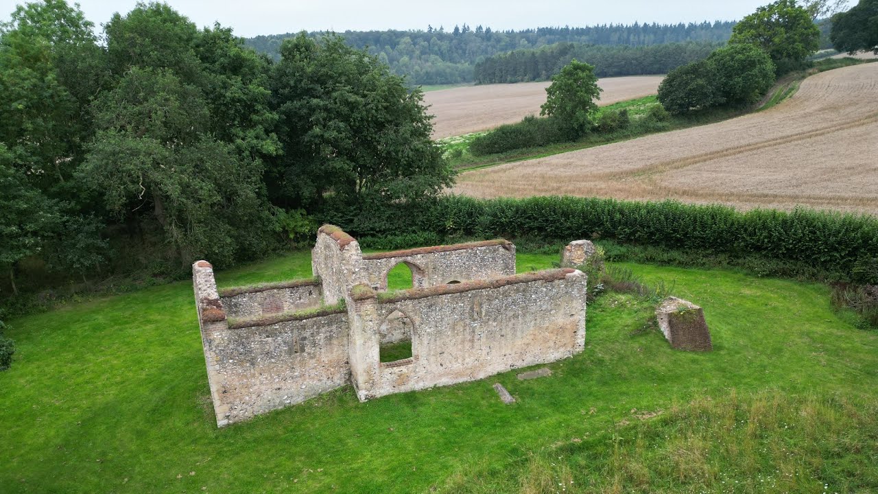 Ruin of St James’s Church, Bix #djimini3pro #djidrone