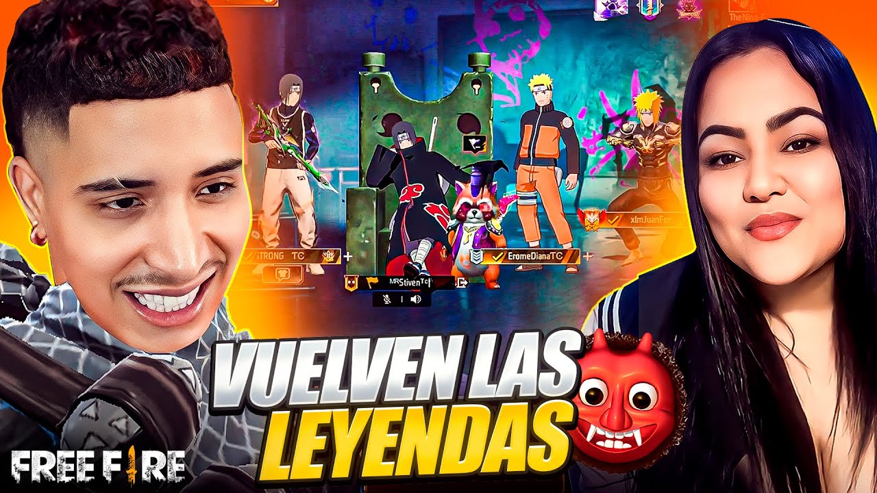 REGRESO al FREE FIRE DESPUES de MUCHO TIEMPO ACOMPA&Ntilde;ADO de estas LEYENDAS 🥵🔥