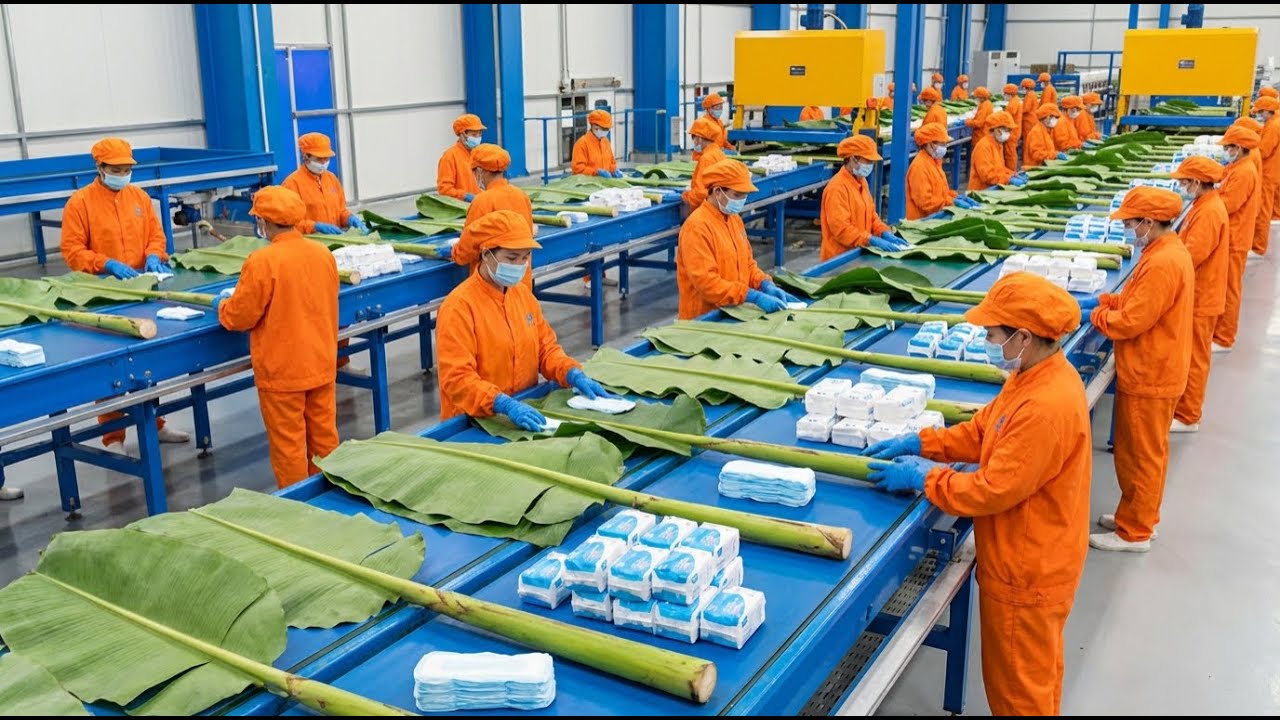 Inside a Modern Banana Stem Factory That Turns Waste Into Everyday Products