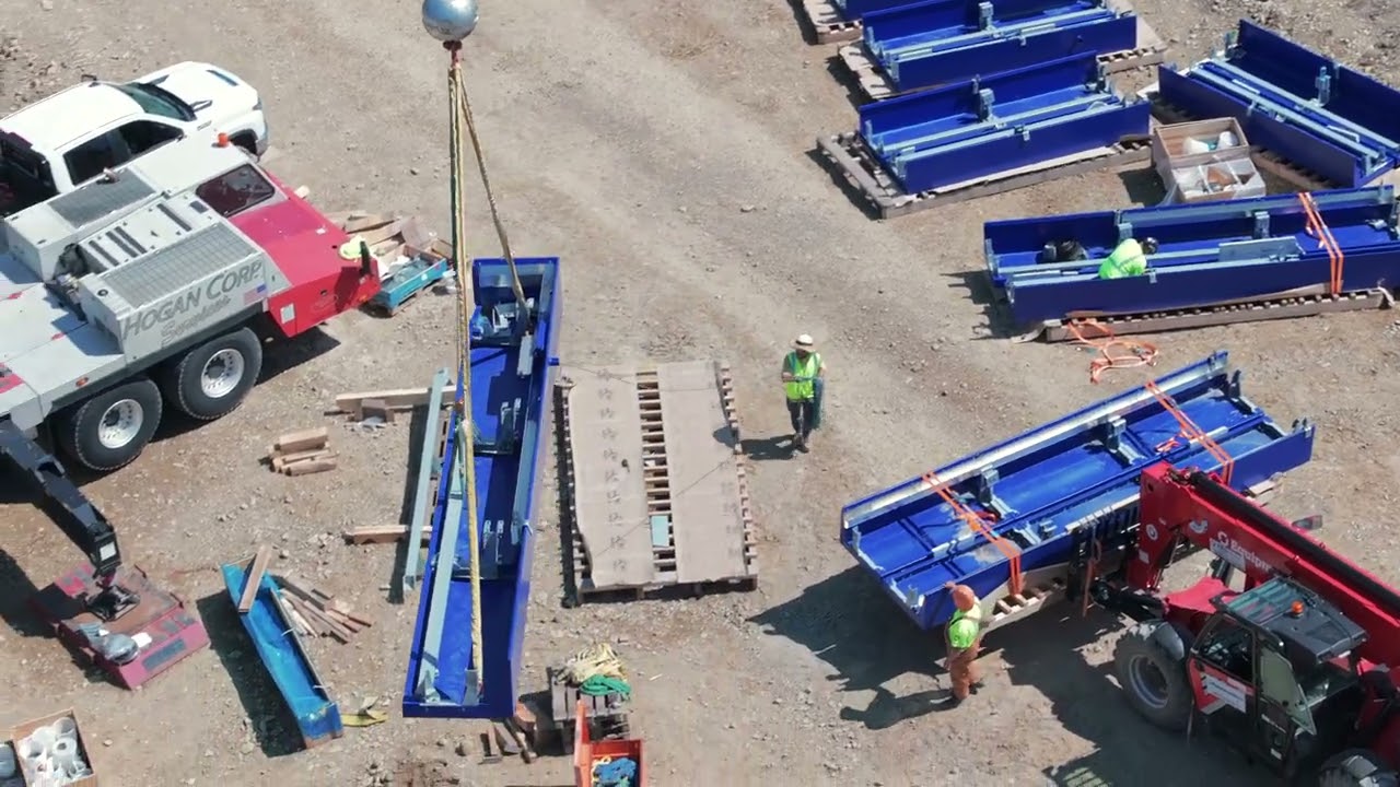 Explorer Gondola Construction Update: Lower Terminal Lift Components Installed