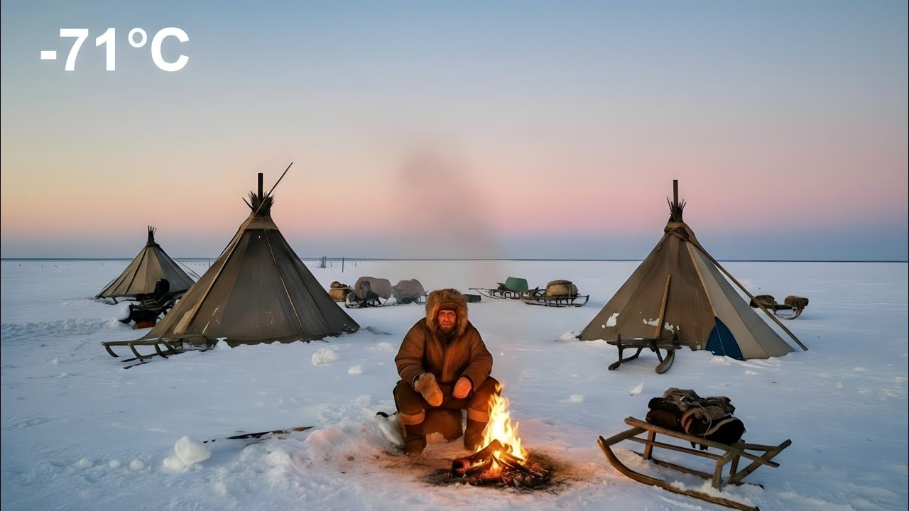 Surviving In The Coldest Nomadic Tent Real Life Of A Yakut Family At –71°C 