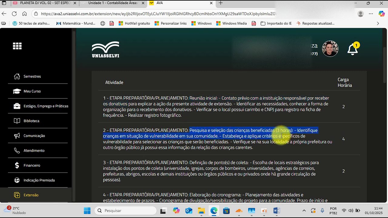 Explicação inicial, como inserir a Extensão  tema: 