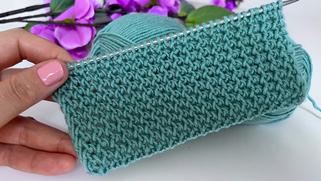 Простая и элегантная схема вязания — идеально подходит для начинающих.