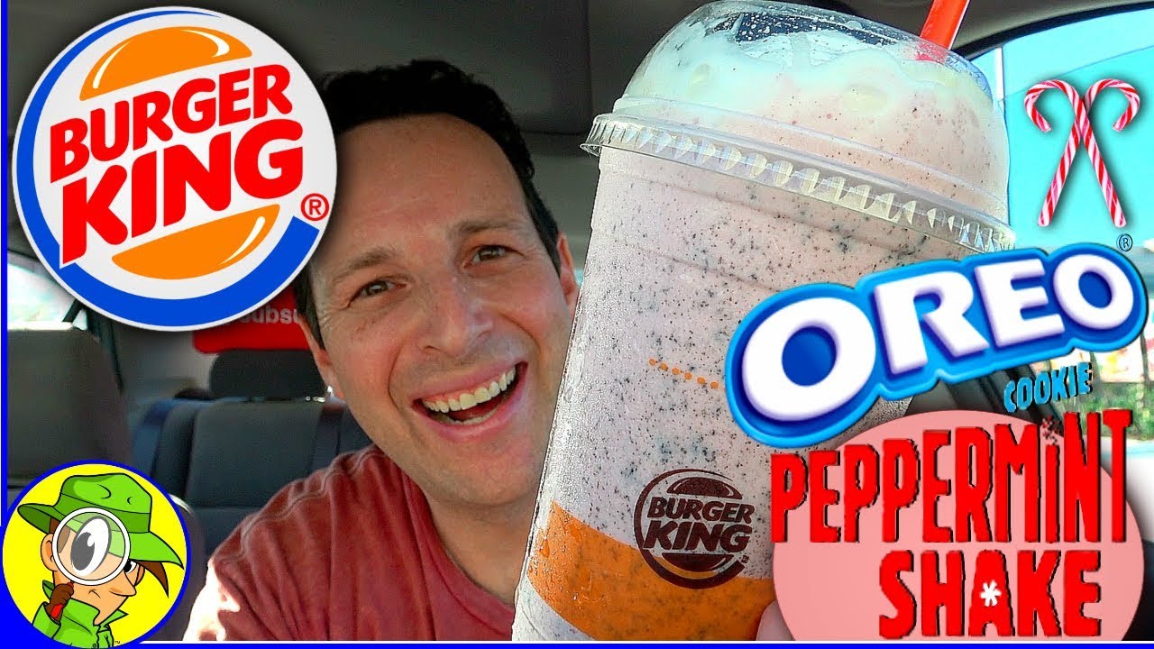Burger King&reg; | OREO&reg; Cookie Peppermint Shake | Food Review! 🍔👑🍪🥤