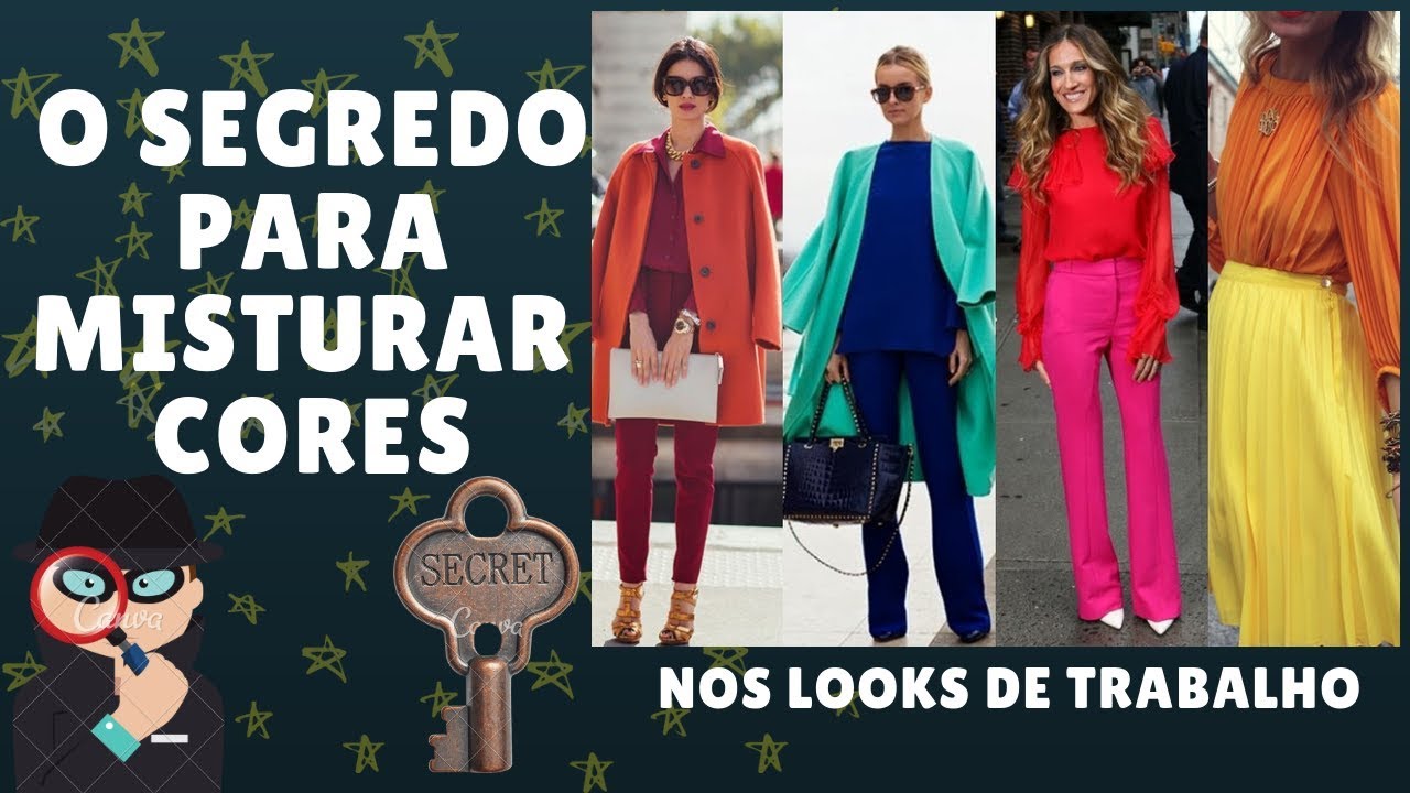 COMO MONTAR  LOOKS DE TRABALHO  MISTURANDO UMA OU MAIS  CORES