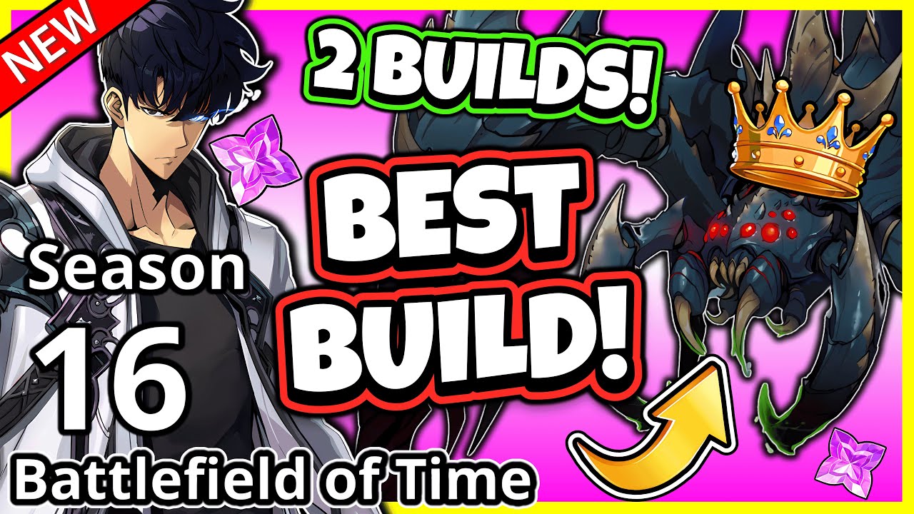 GIANT ARACHNID BATTLEFIELD OF TIME BEST BUILD GUIDE! 2 BUILDS! NO COLLAB! [Solo Leveling: Arise]