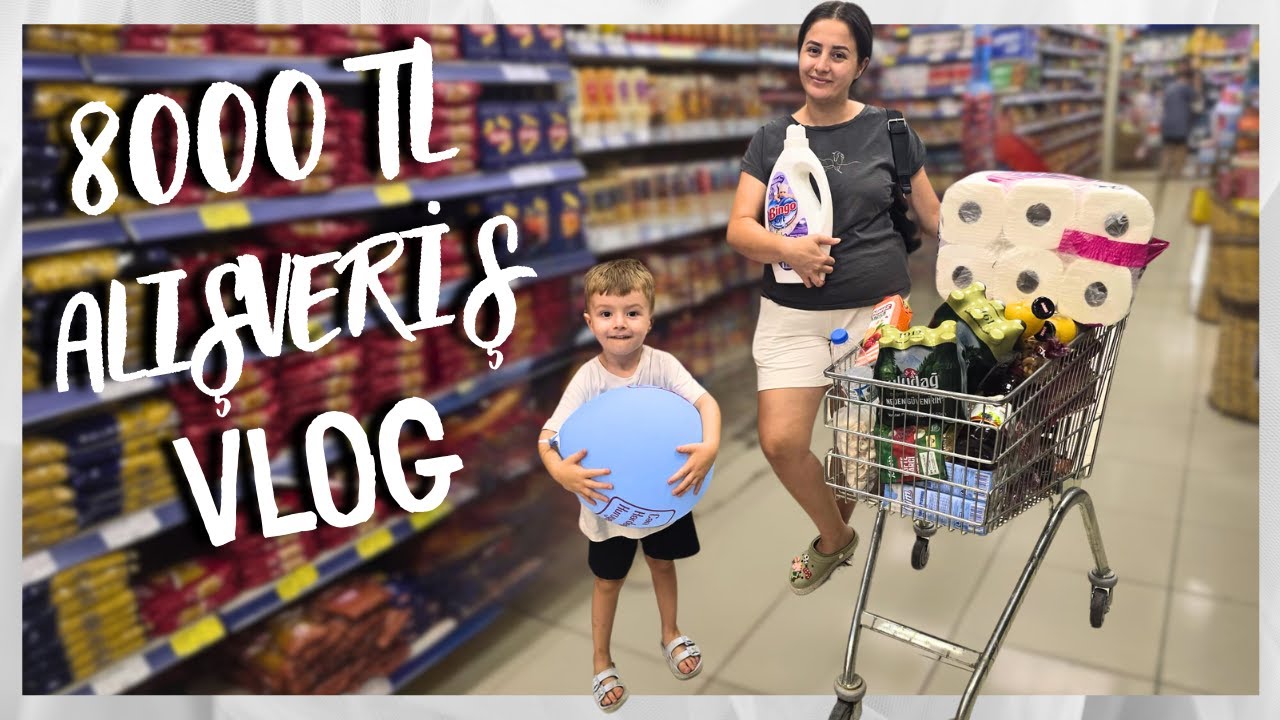 8000 TL Market Alışverişi✅️ Eğlenceli Bir Alışveriş Vlog Daha 🤭