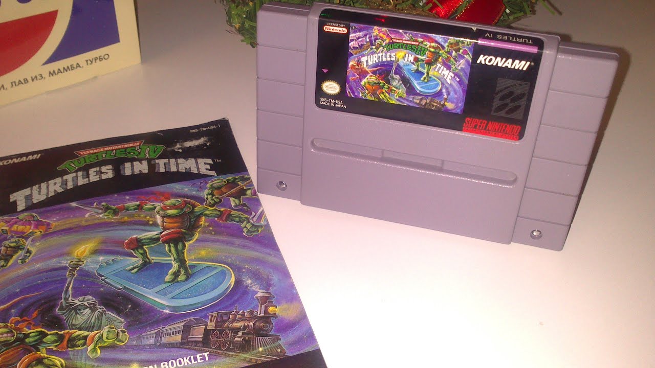 Распаковка полное прохождение игры TMNT IV Turtles in time SNES