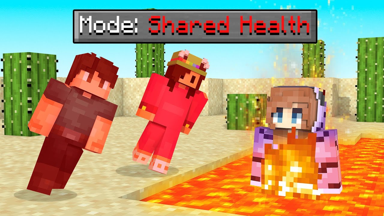 Minecraft but we SHARE HEALTH