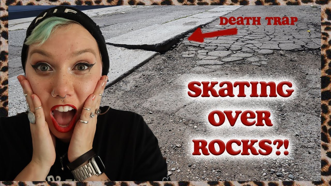 HOW TO ROLLER SKATE OUTSIDE PART 2: HOW TO SKATE OVER GRAVEL AND SMALL ROCKS!