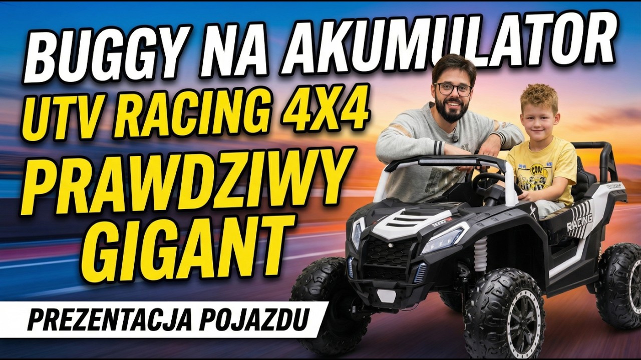 Buggy UTV Racing 4x4 dla dzieci &ndash; Olbrzymi pojazd 800W w akcji! 🚀