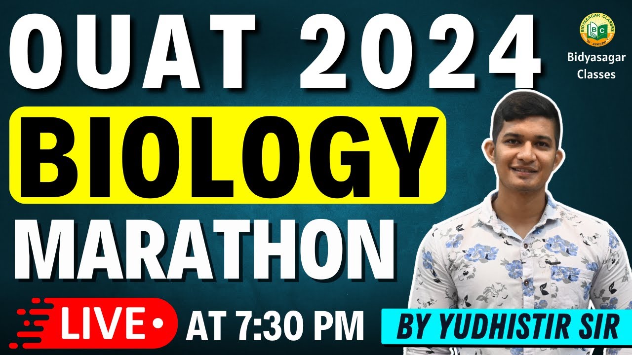 OUAT Entrance Exam 2024 | Biology | MARATHON | Most Important question discussion #bidyasagarclasses
