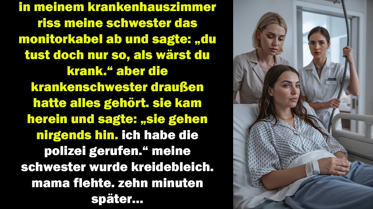 meine schwester zog mein monitorkabel ab – zehn minuten später stand die polizei im zimmer