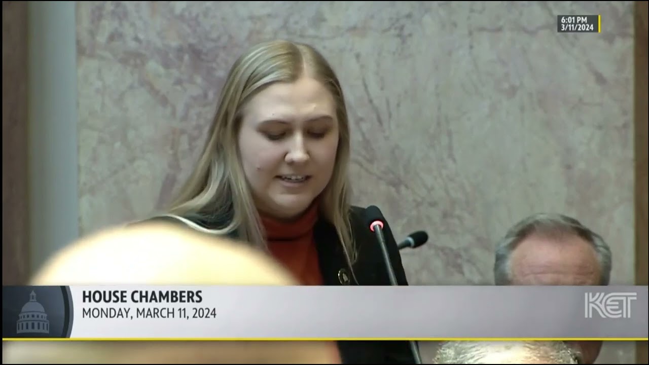State Rep. Rachel Roarx honors Bryce Carden of Louisville Fire Department for his heroism