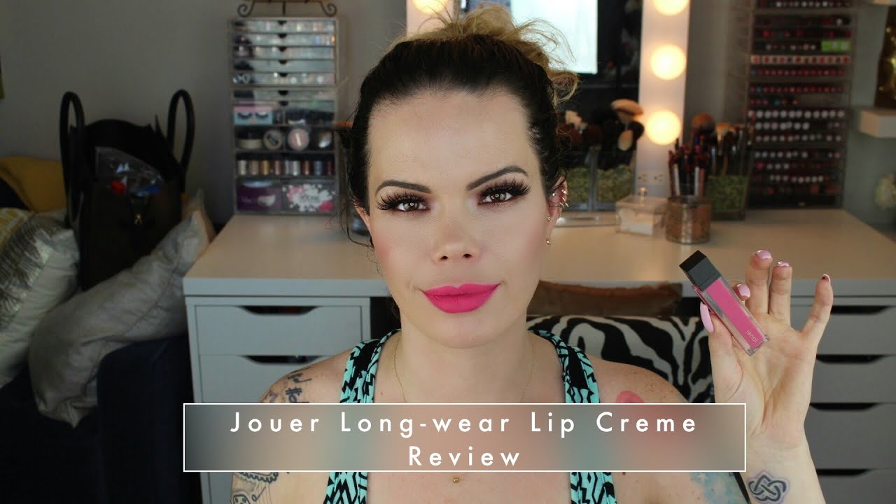 Jouer Long-Wear Lip Crème Liquid Lipstick Review w/ Check Ins (Fruit de la Passion)