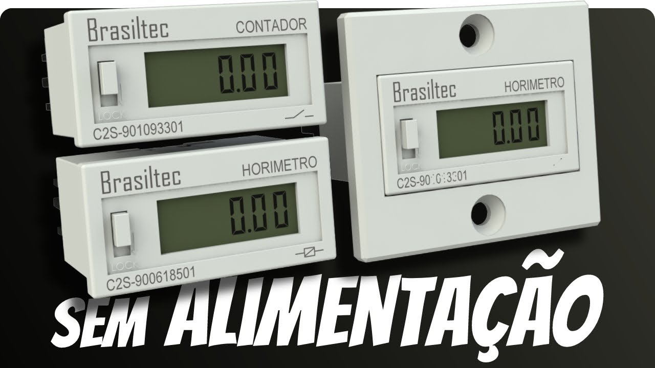 Contadores e horímetros digitais de CONTATO SECO