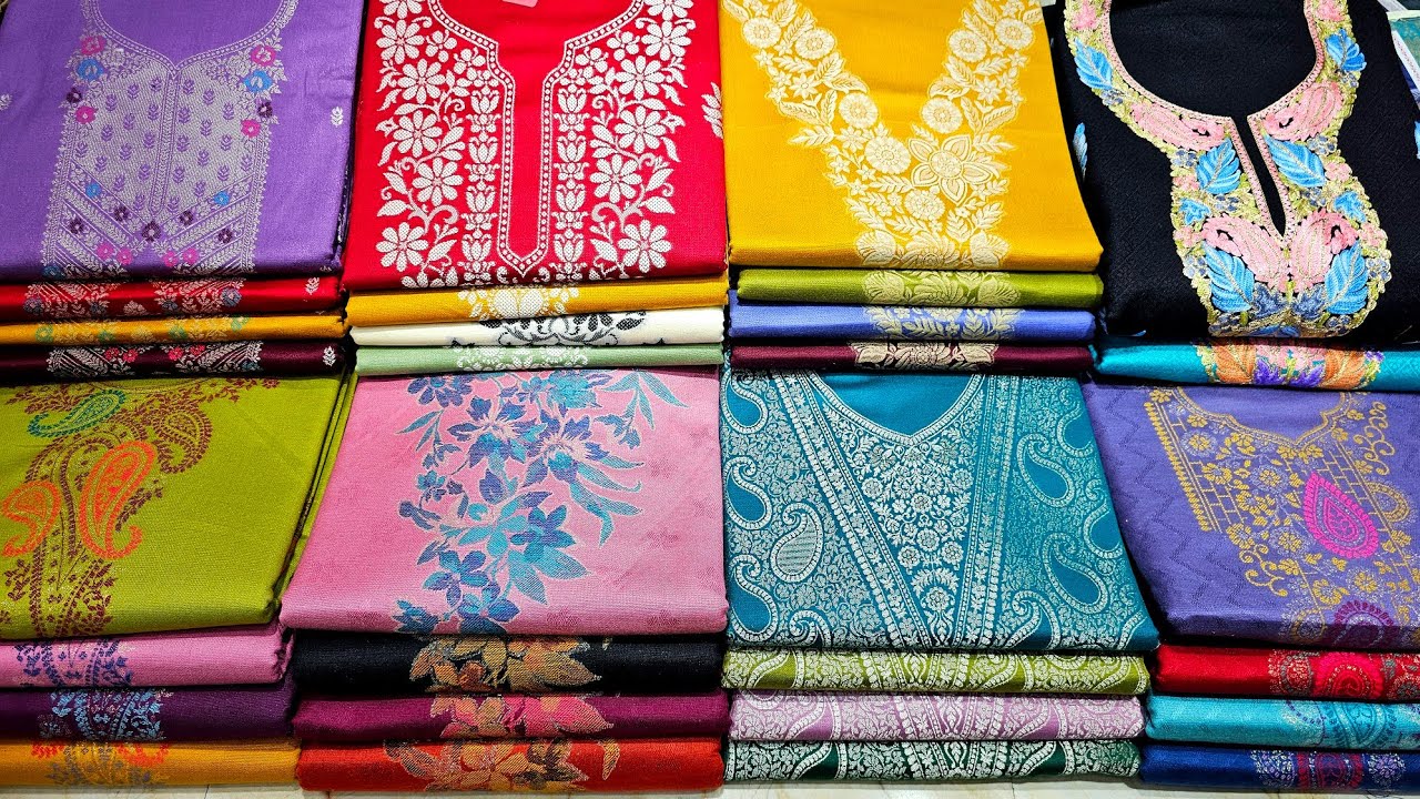सुन्दर Garam Kani Suits 💥 Wholesale winter garam ladies suit market in delhi chandni chowk India