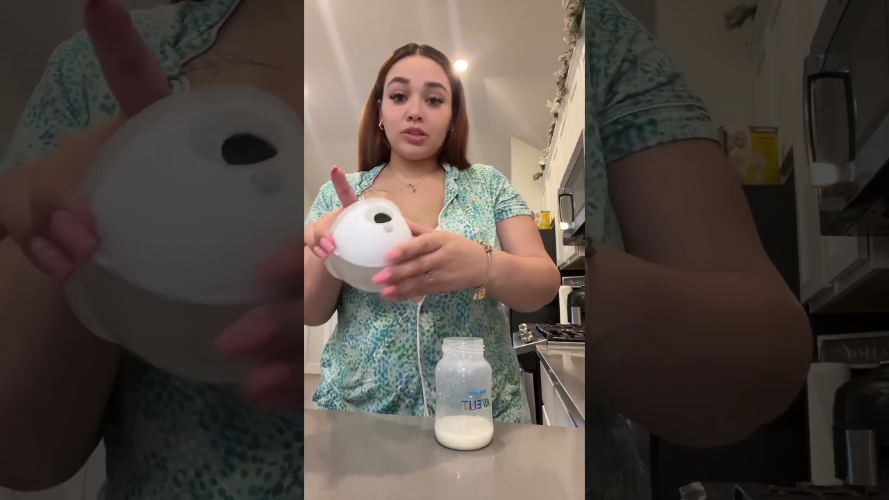 Pierwsza sesja odciągania pokarmu za pomocą Momcozy M5. Filmik autorstwa @laina 99 # #odciągaczpo...