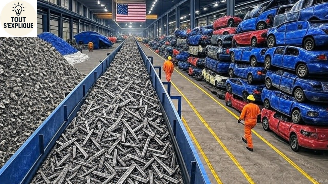 Comment c'est fait : La Transformation de Millions de Vieilles Voitures en Acier Neuf