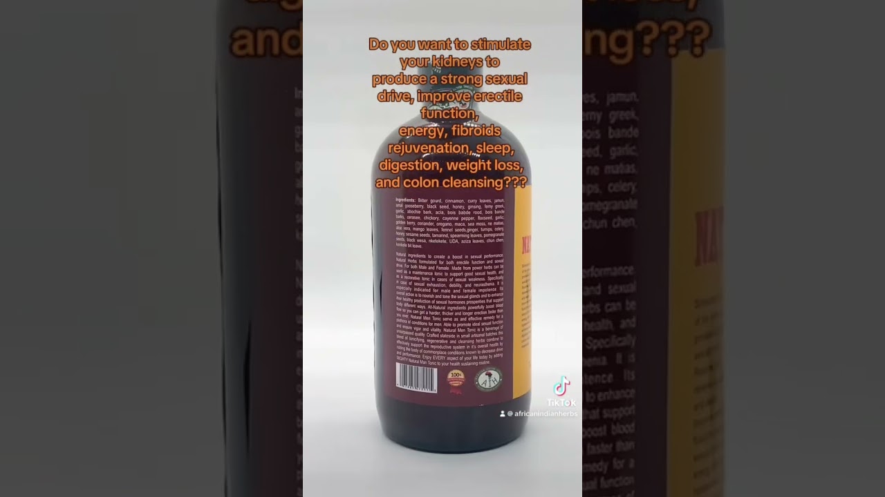 Natural Men Tonic #healthylifestyle #africanindianherbs #naturalmentonic