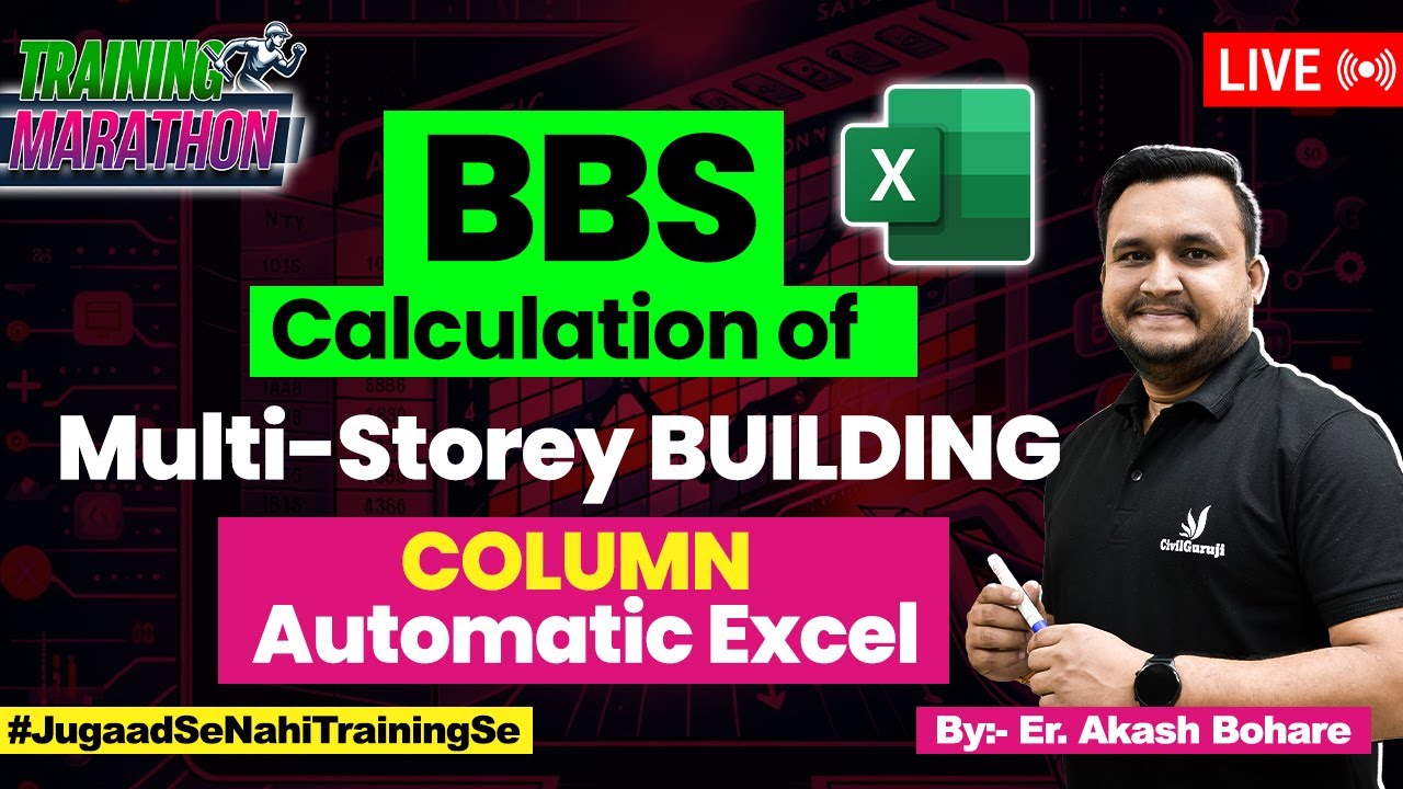 Bar Banding Schedule of Column Reinforcement | Automatic Excel for BBS Column | BBS Taining Marathon