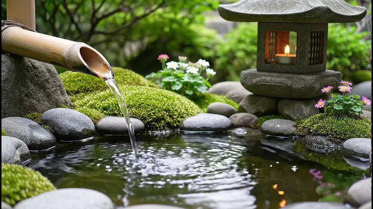🌿 Bamboo Water Sounds Calm Therapy | Deep Healing & Relieves Anxiety