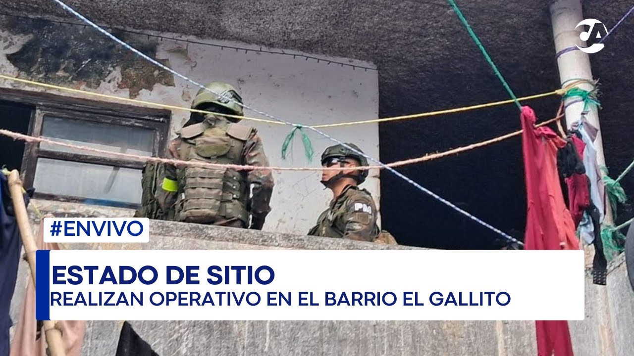 🚨EN VIVO | Estado de sitio: operativo conjunto en el barrio El Gallito