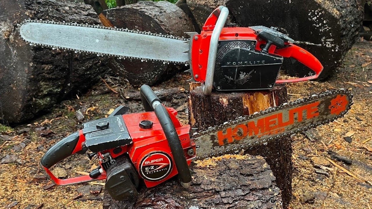 Оценка винтажной бензопилы! - Homelite Super XL 922 - Super EZ Automatic - Сила и изящество старо...
