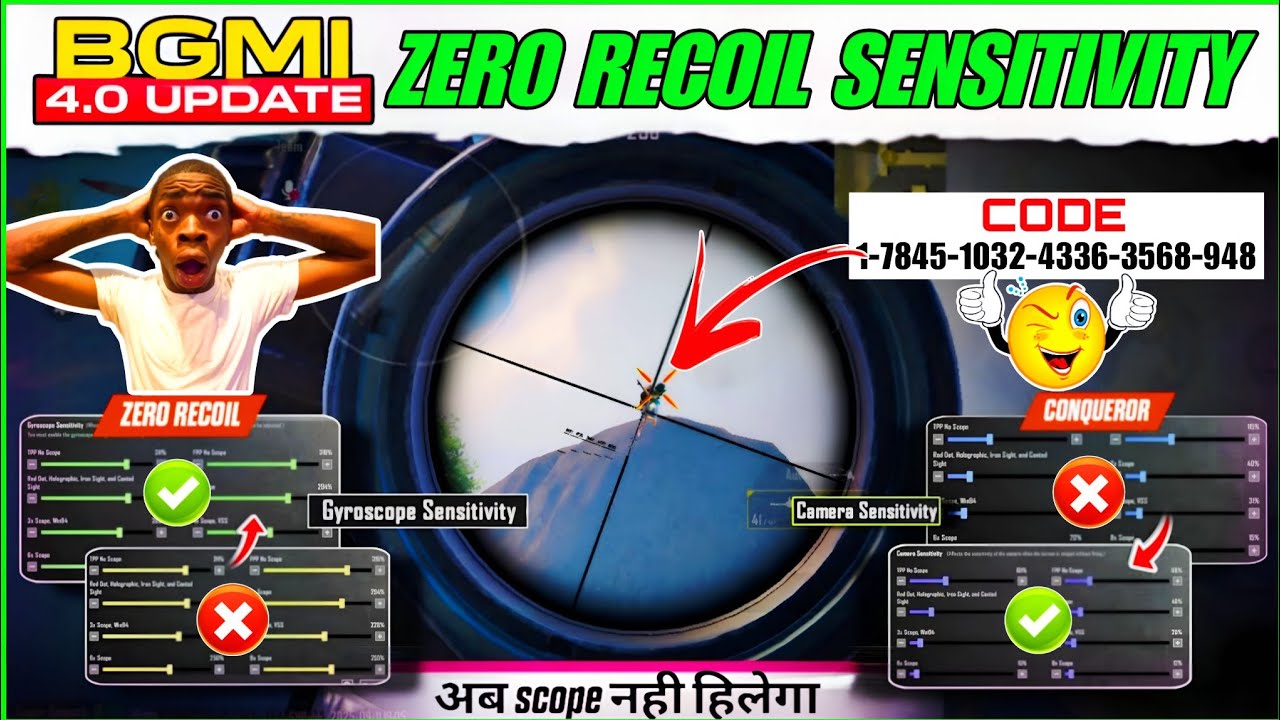 4.0 UPDATE🔥HOW TO CONTROL🎯RECOIL IN BGMI | BEST GYRO + ADS SENSITIVITY SETTING