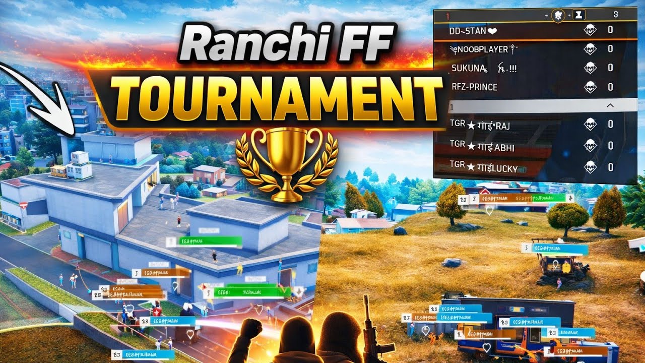 Ranchi FF Tournament// free fire 🔥 squad and eSports tournament 