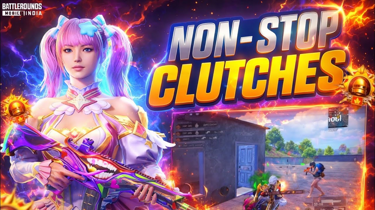 NON-STOP CLUTCHES 😱 | BGMI INSANE 1v4 Fights | Pure Gameplay 🔥Bgmi Lite 