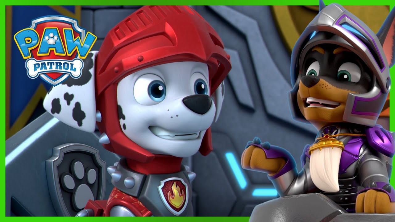 Rycerskie pieski z Psiego Patrolu Powstrzymują Ziejącego Ogniem Smoka! PAW Patrol po Polsku