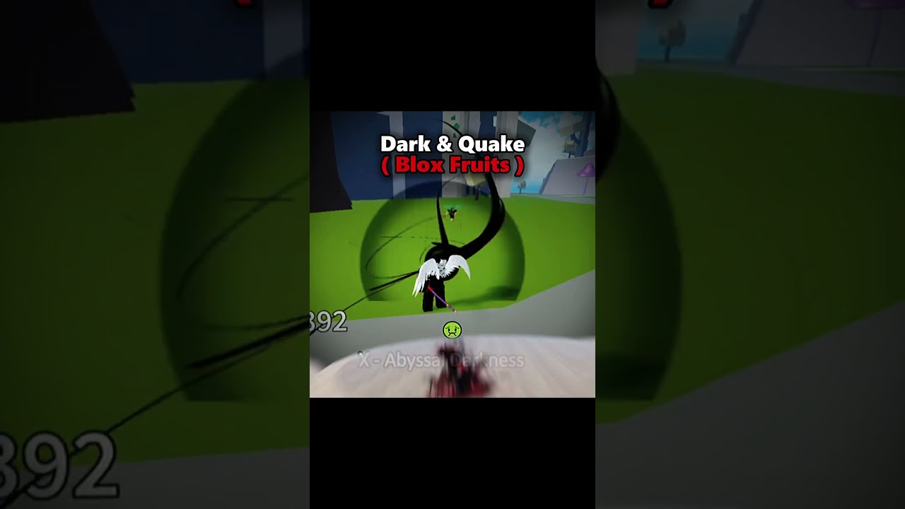 Dark X Quake In BloxFruits Vs Fruits Battlegrounds 💀🔥 #bloxfruits