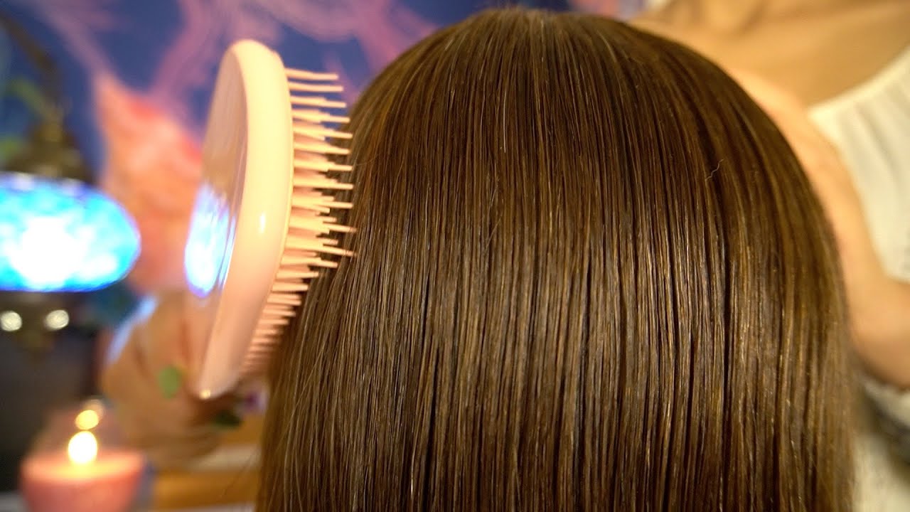 ASMR Hypnotic Hair Brushing with Tangle Teezer  😴