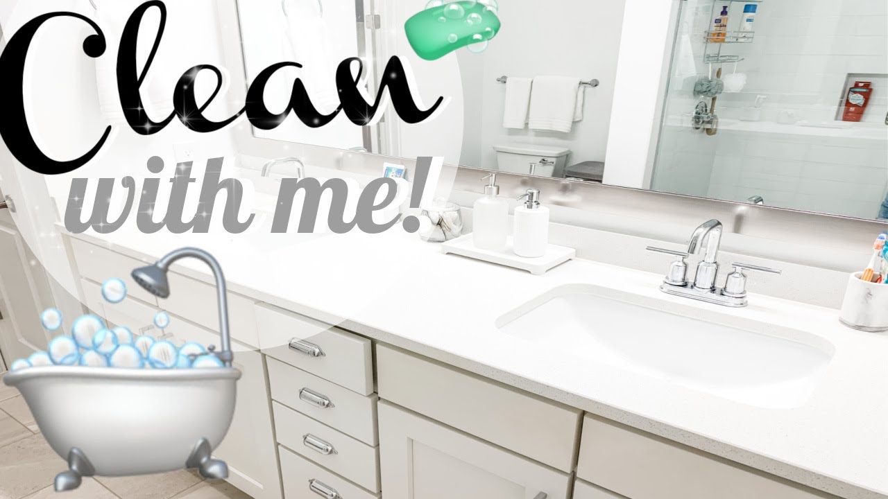 CLEAN WITH ME | ORGANIZE BATHROOM WITH ME | NEW APARTMENT!
