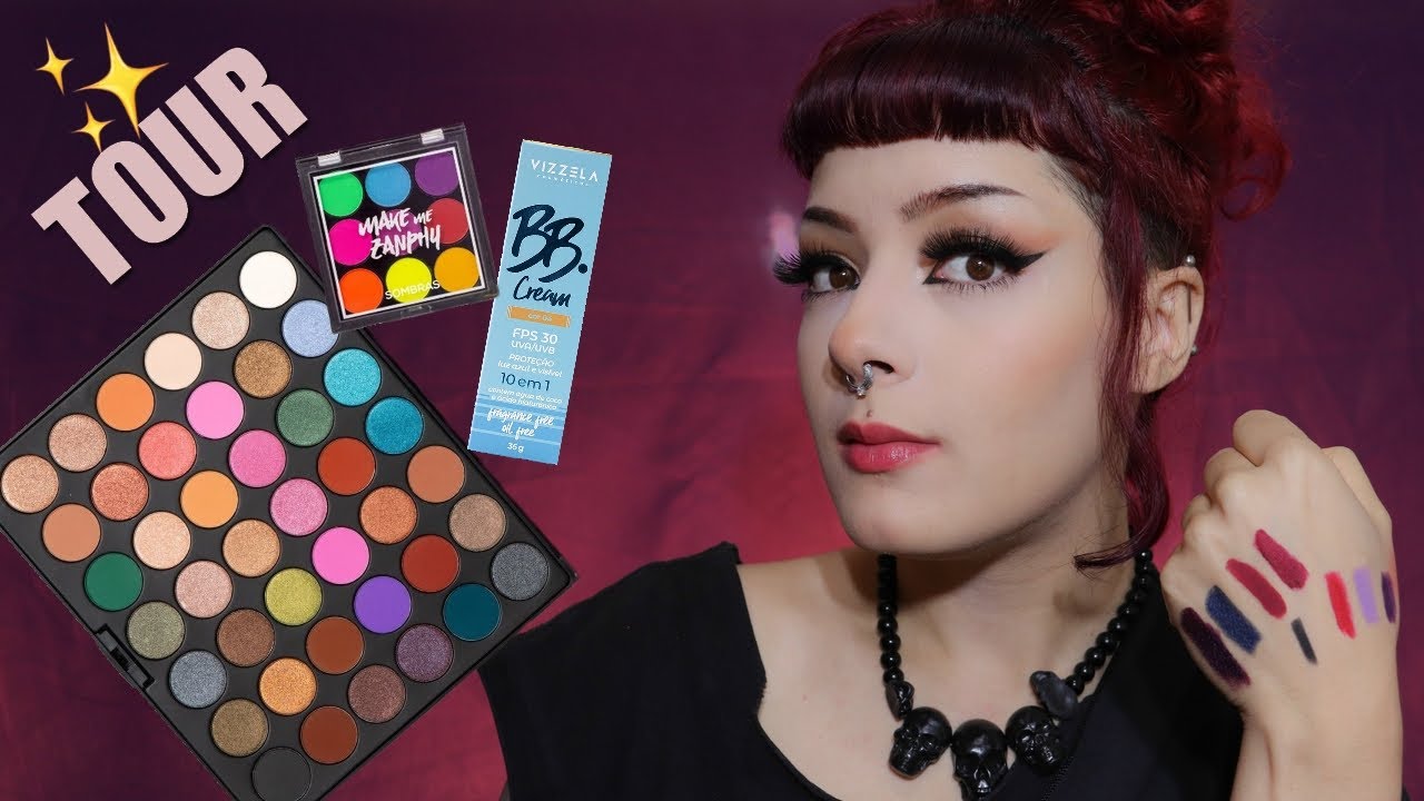 TOUR pelas minhas maquiagens | Fa&ccedil;o make GLAM com UMA necessaire 💄 MINIMALISTA?