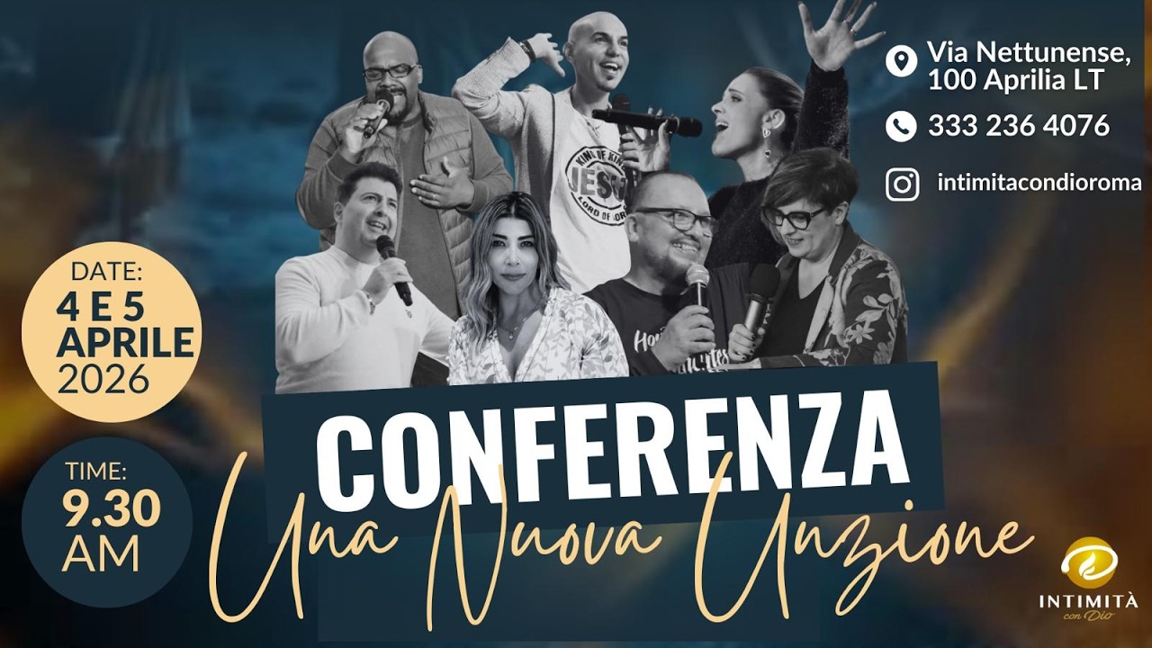 CONFERENZA PASQUA 2026 -UNA NUOVA UNZIONE-