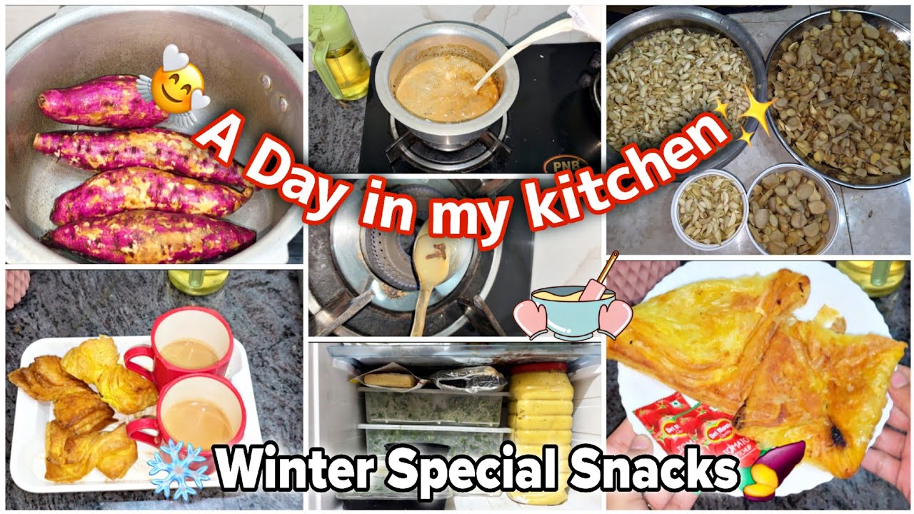 ❄️Winter Special Snacks & Chai😋||Home Remedy for Cough😷|Ginger Garlic Paste Full Recipe🫚🧄#Dailyvlog 