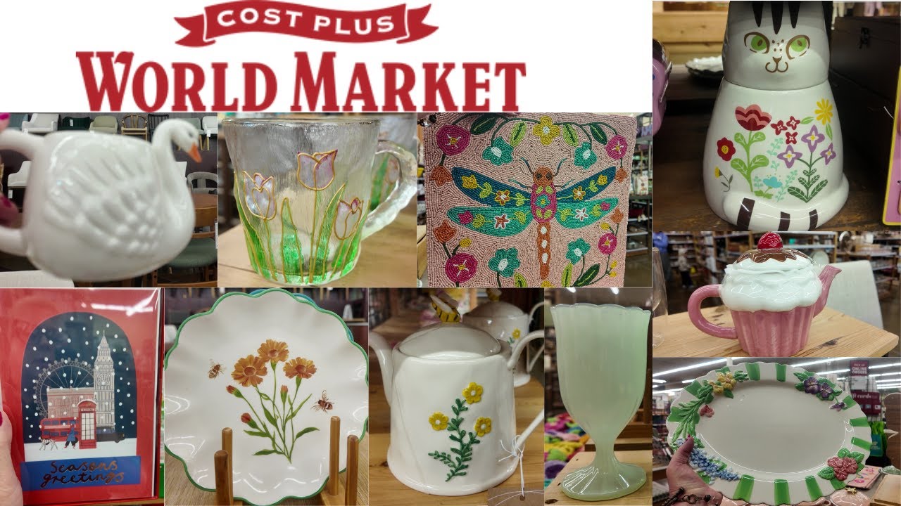 World Market - Красивая новая весенняя посуда, свечи, скидка 90% на рождественские товары.