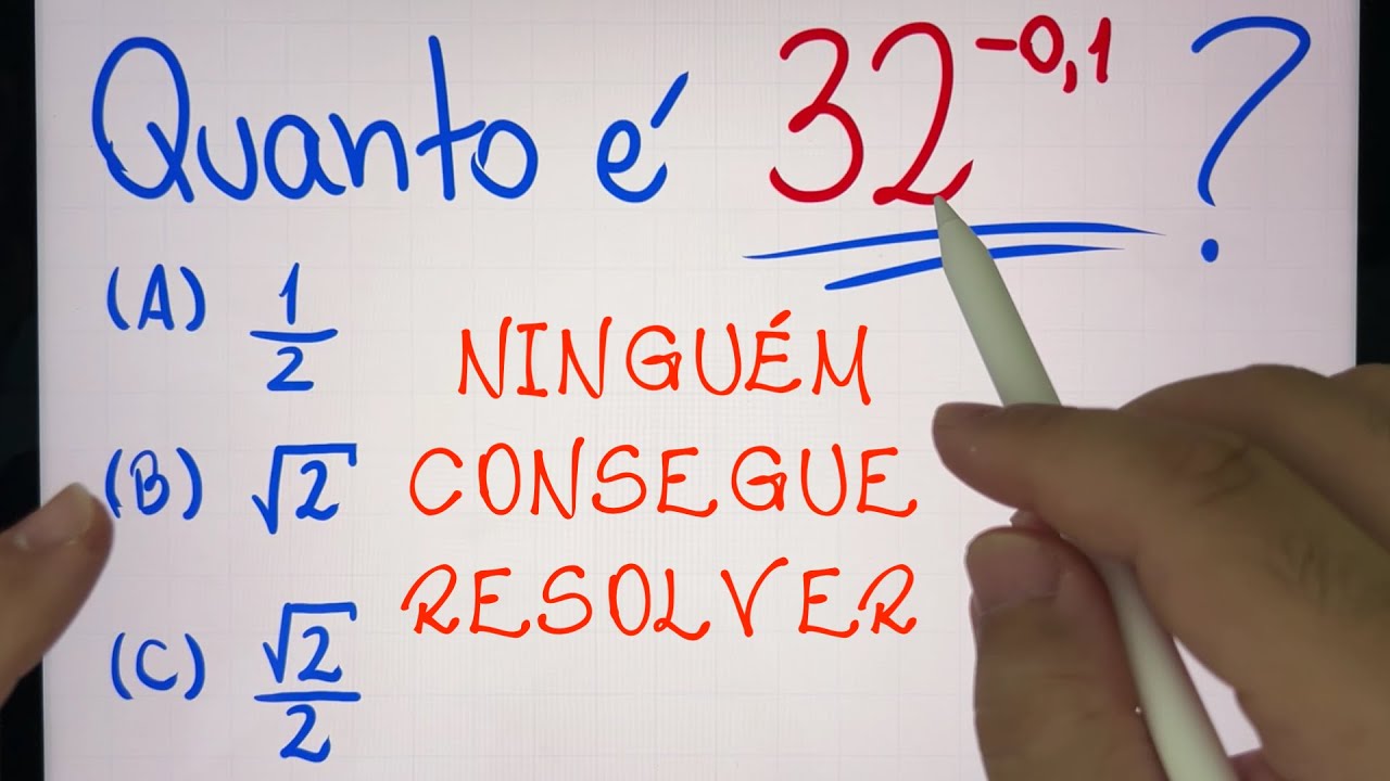 🤯 MATEMÁTICA BÁSICA DESBUGADA - Potenciação com Expoente Decimal e Negativo que NINGUÉM SABE!