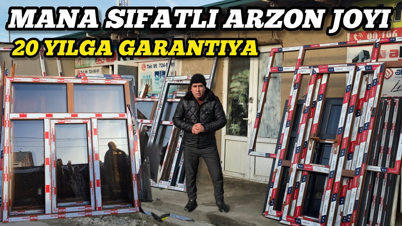 AKFA DERAZA ESHIKLAR SIFATLI ARZON JOYIDAN 