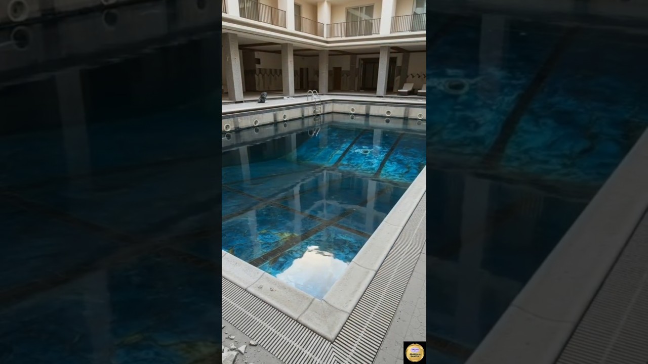 Abandoned Hotel Swimming Pool Renovation Timelapse | Luxury Metallic Epoxy Transformation