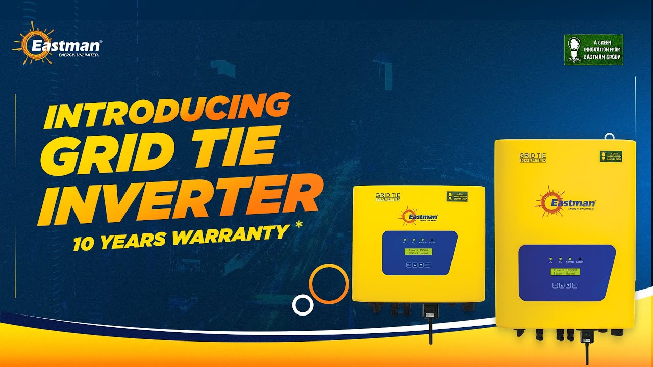 Eastman Solar Grid Tie Inverter | 10 Years Warranty* | Best Solar Inverter for Homes & Offices