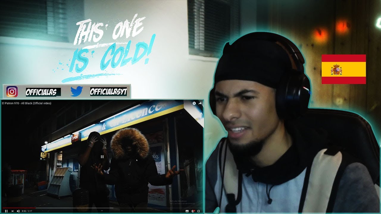 🥶 *UK REACTION* El Patron 970 - All Black (Official video)
