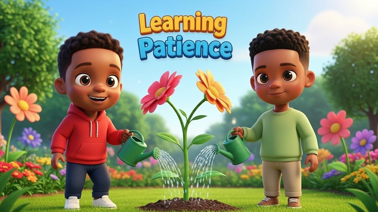 The Garden of Growing! 🌻 Kai & Keon Learn Patience | Kids Gardening & Nature Video