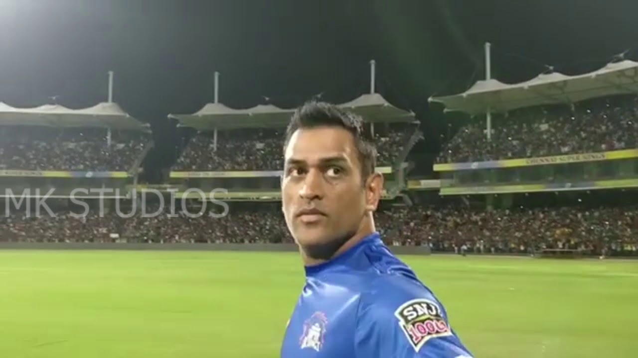 Dhoni Entry Chepauk with Theri BGM Vera Level Make Way for the King Thala
