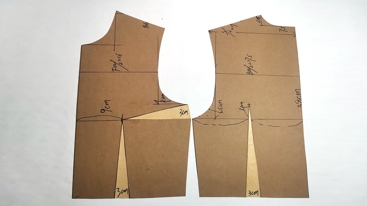 服装制版基础知识，女上衣原型【Clothing sewing production teaching】