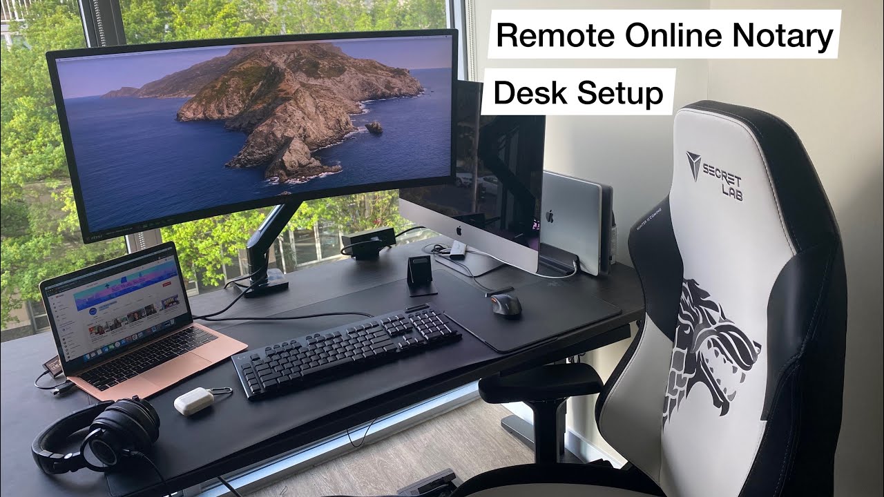 My Remote Online Notary (RON) Desk Setup! Everything I Use To Set Myself Up For Success!