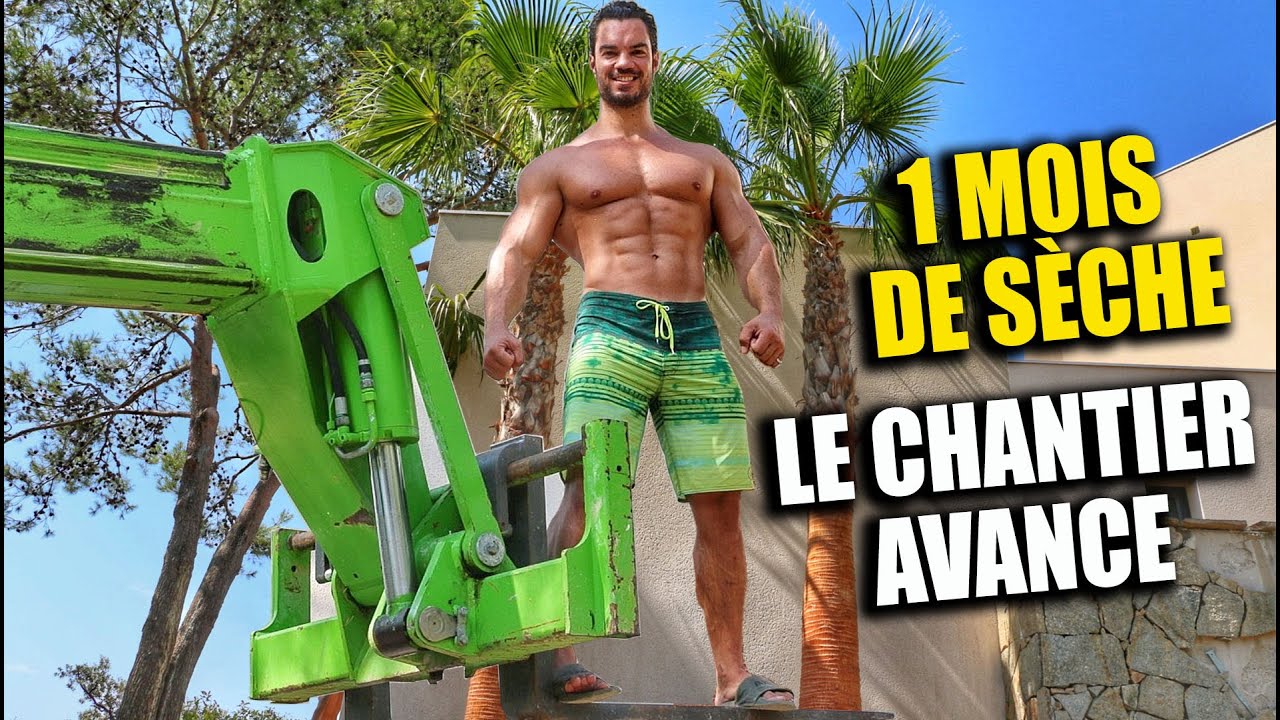MON PHYSIQUE APRES 1 MOIS DE SECHE + SUITE DES TRAVAUX DU JARDIN 🏝🛠